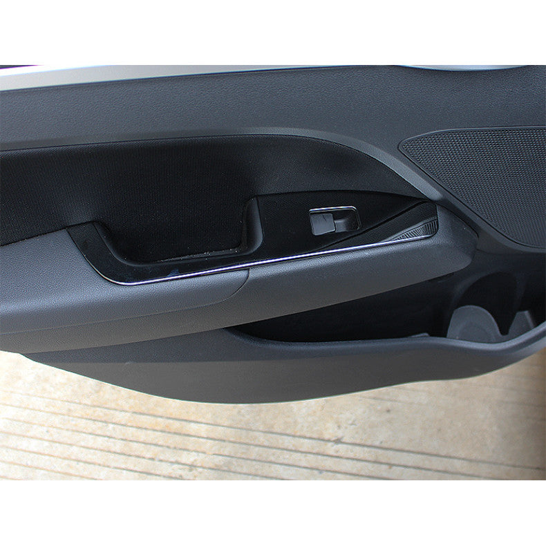 for Hyundai for Elantra 2017-2020 Black Window Lock Lift Switch Button Panel Trim 4x