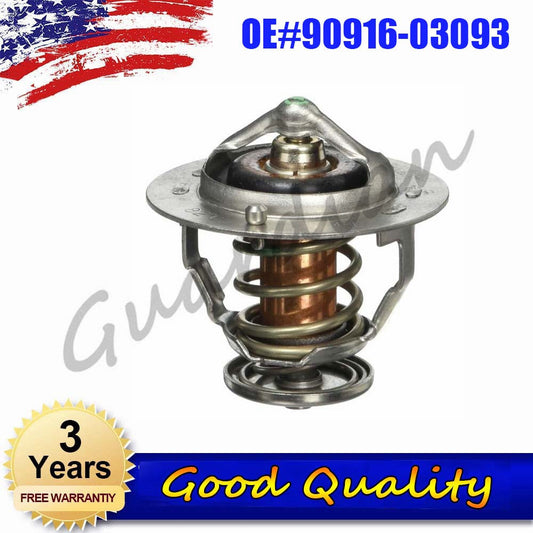 Thermostat with gasket 90916-03093 suitable for Toyota Yaris, Tacoma, Supra, Prius, and Echo