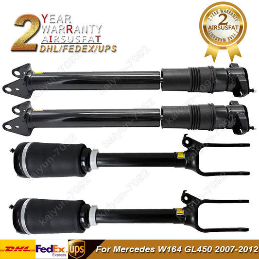 4x Front Rear Air Suspension Shock Absorbers for Mercedes W164 GL450 2007-2012