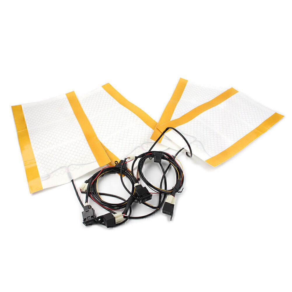 Kohlefaser Heat Pads Kit Rundes Schalterkissen Winterw?rmer Sitzbez¨¹ge Set