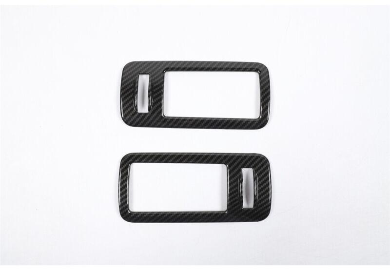 Front Door Handle Frame Cover Trim 2pcs Carbon Fiber for Ford for Mustang 2004-2014