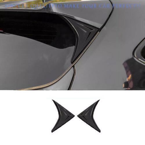 Black Look Rear Trunk Spoiler Wing Side Cover Trim for Toyota Highlander 2020-24
