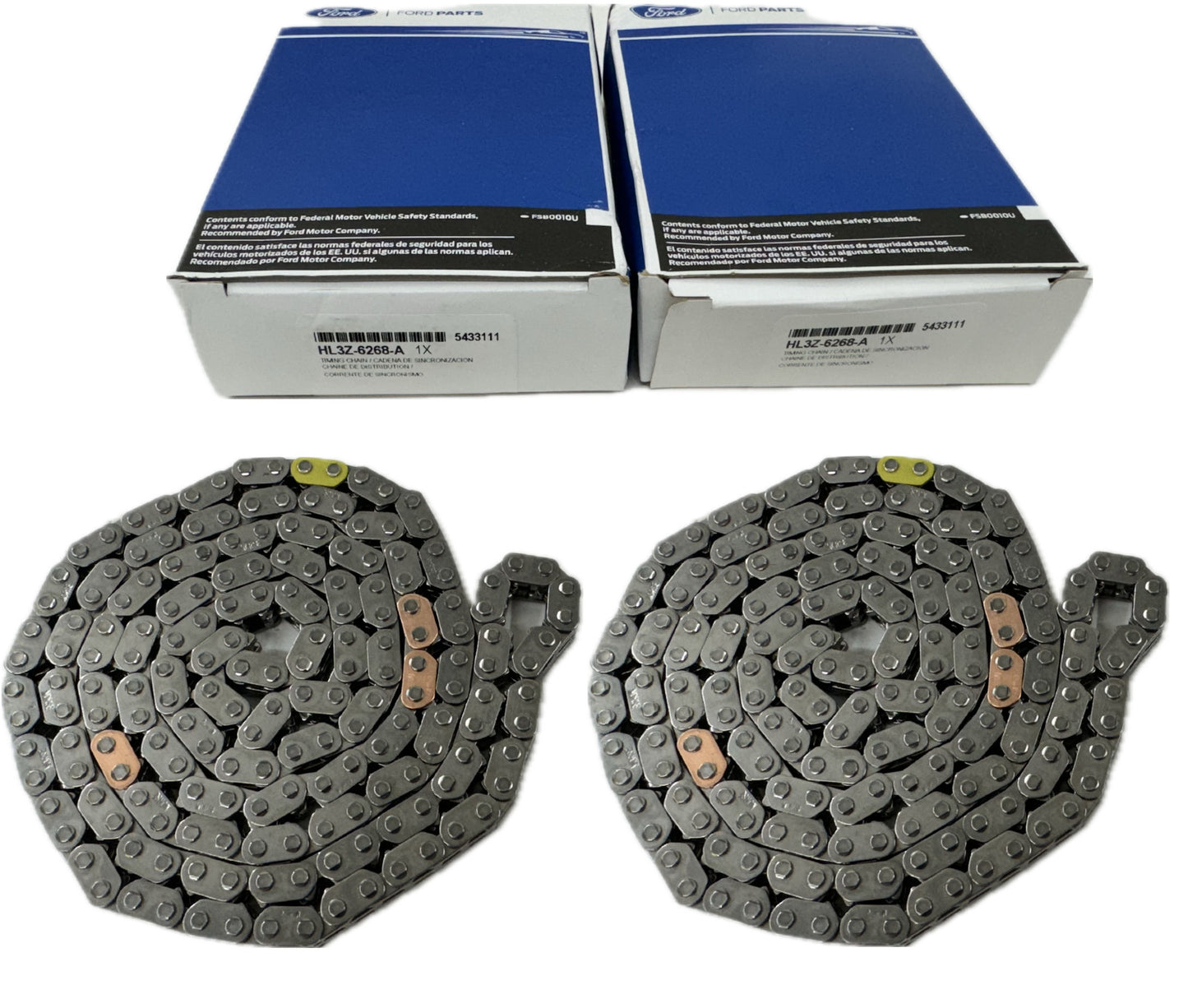 For 2017-2024 for Ford F150 3.5L Ecoboost Chains Guides Tensioners W/ PHASERS KIT