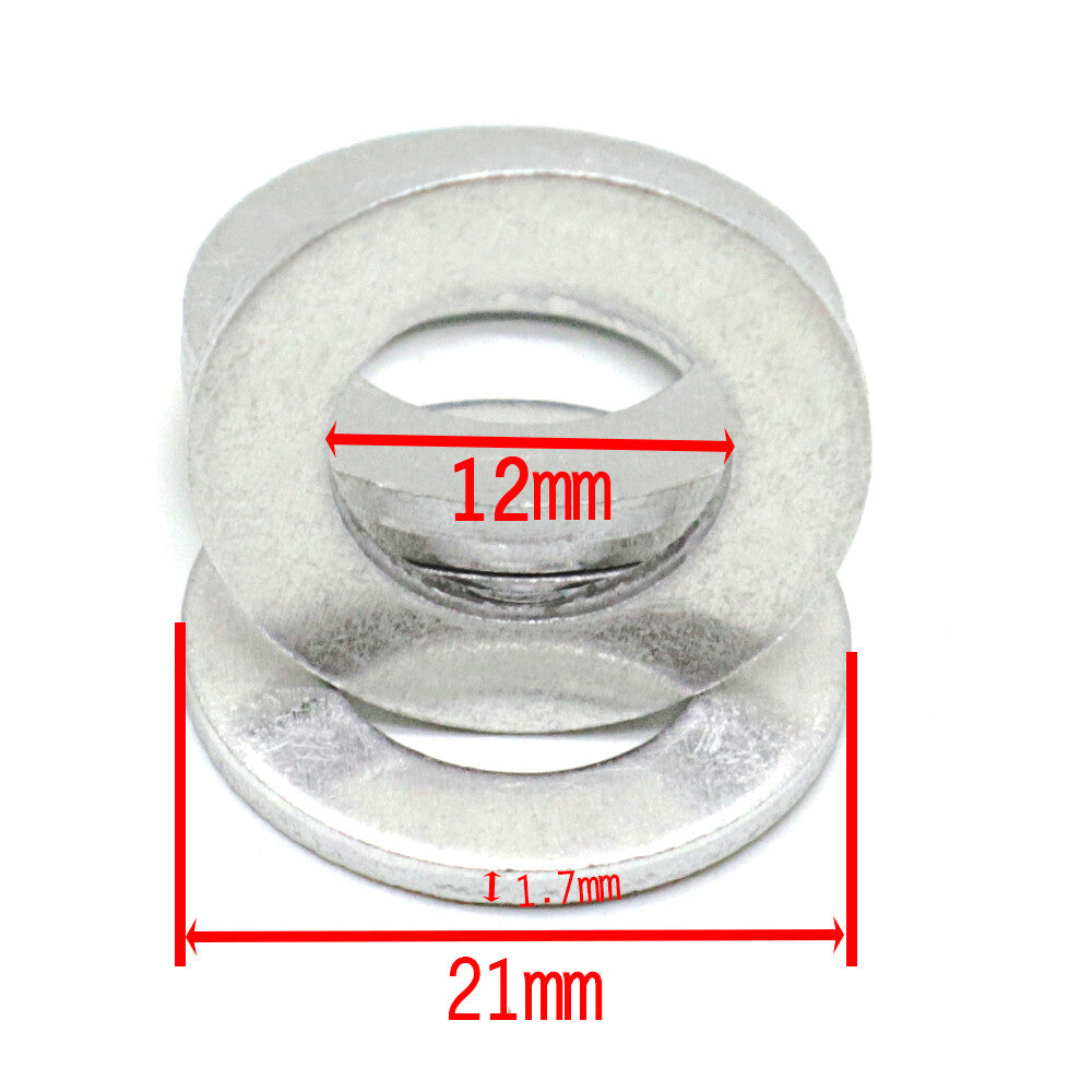 100X 12mm Oil Drain Sump Plug Washers Gasket for Toyota for Lexus for Scion 90430-12031