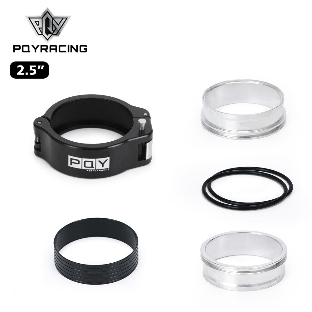 PQY HD Pinless Clamp Assembly 2.5 Inch O.D. Tubing Black High Performance Clamp