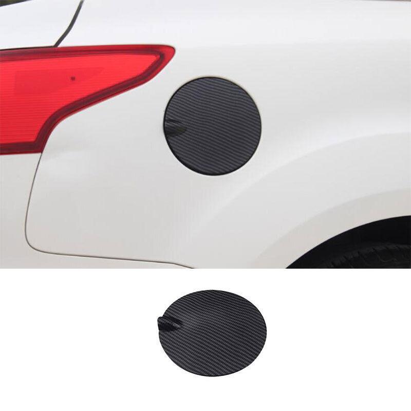 Outside Fuel Oil Tank Cap Cover Trim for Ford Focus Sedan 2012-2018 Carbon Fiber