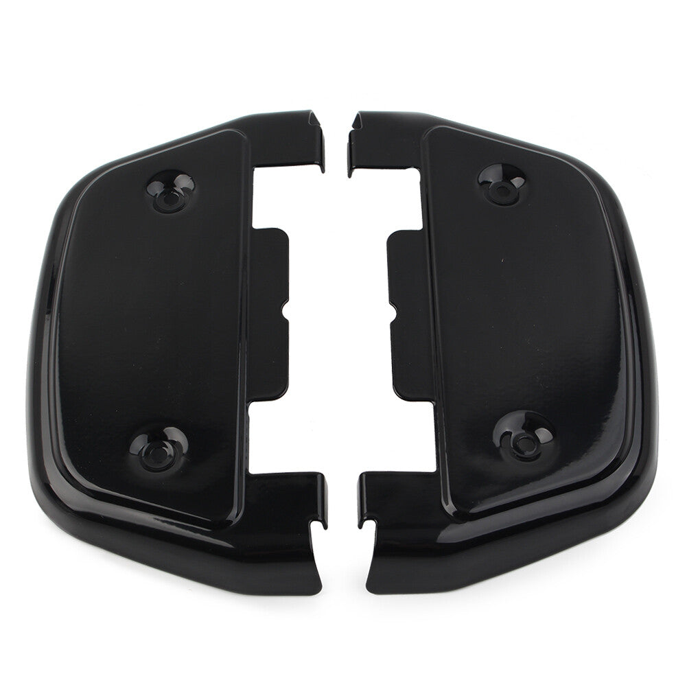 Black Passenger Footboard Floorboard Covers for Harley Touring Road Glide
