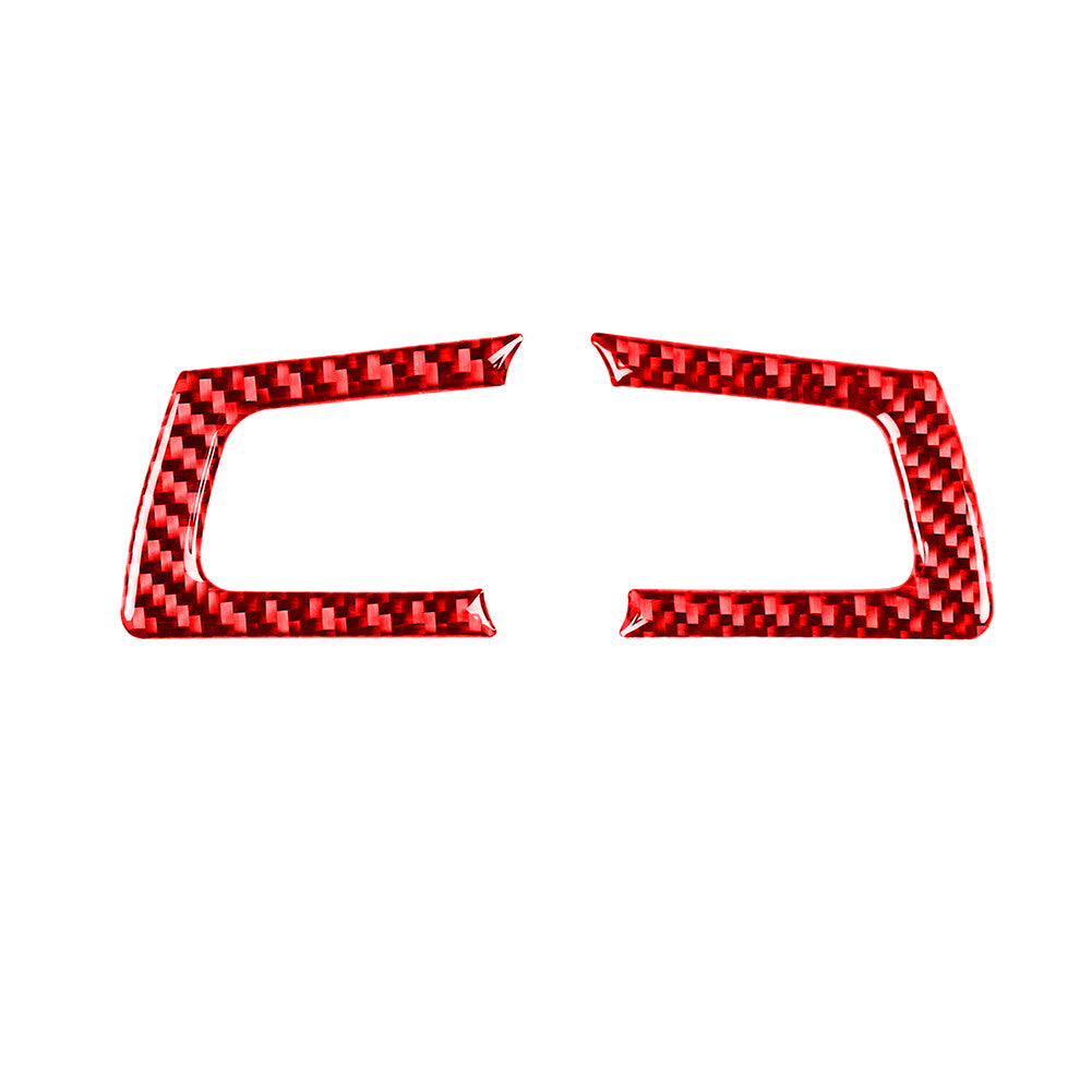 Red Carbon Fiber Steering Wheel Button Cover Trim for Mazda MX-5 Miata 2009-2015