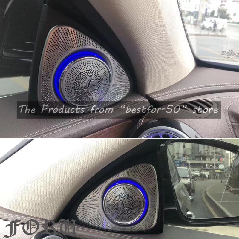 for Benz Car W222 S550 2x Rotating Speaker Lighting Interior Decoration LED