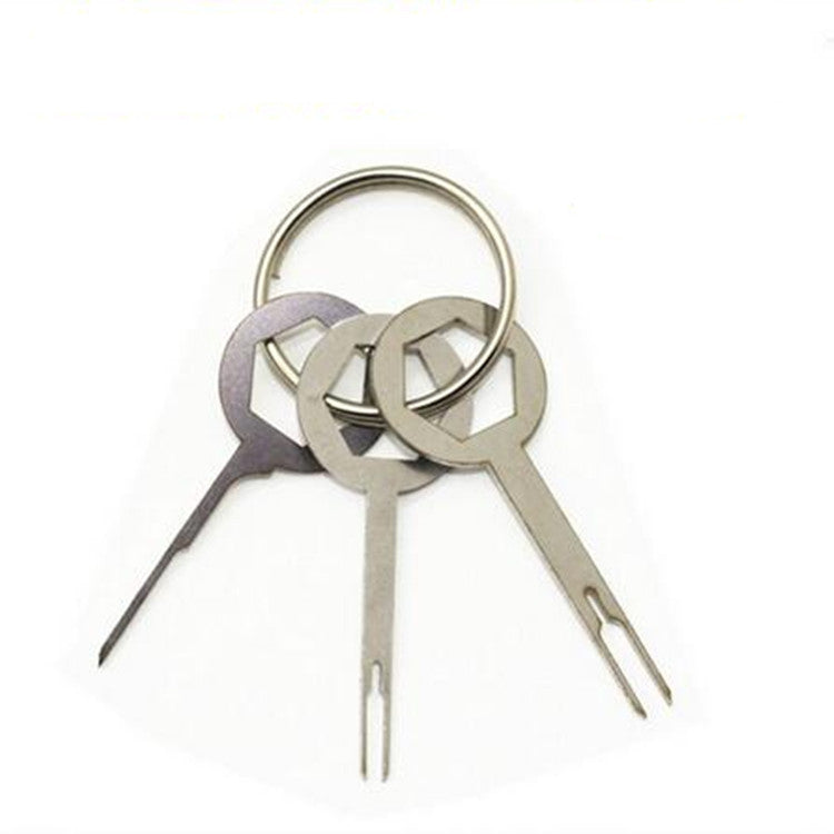 3x Car Removal Key Electrical Terminal Plug Wiring Connector Pin Extractor Tool