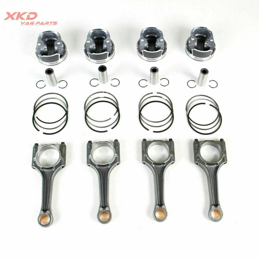 EA888 2.0T 21mm 82.51mm Piston Ring Connecting Rod Fit for VW for Tiguan CCTA CBFA