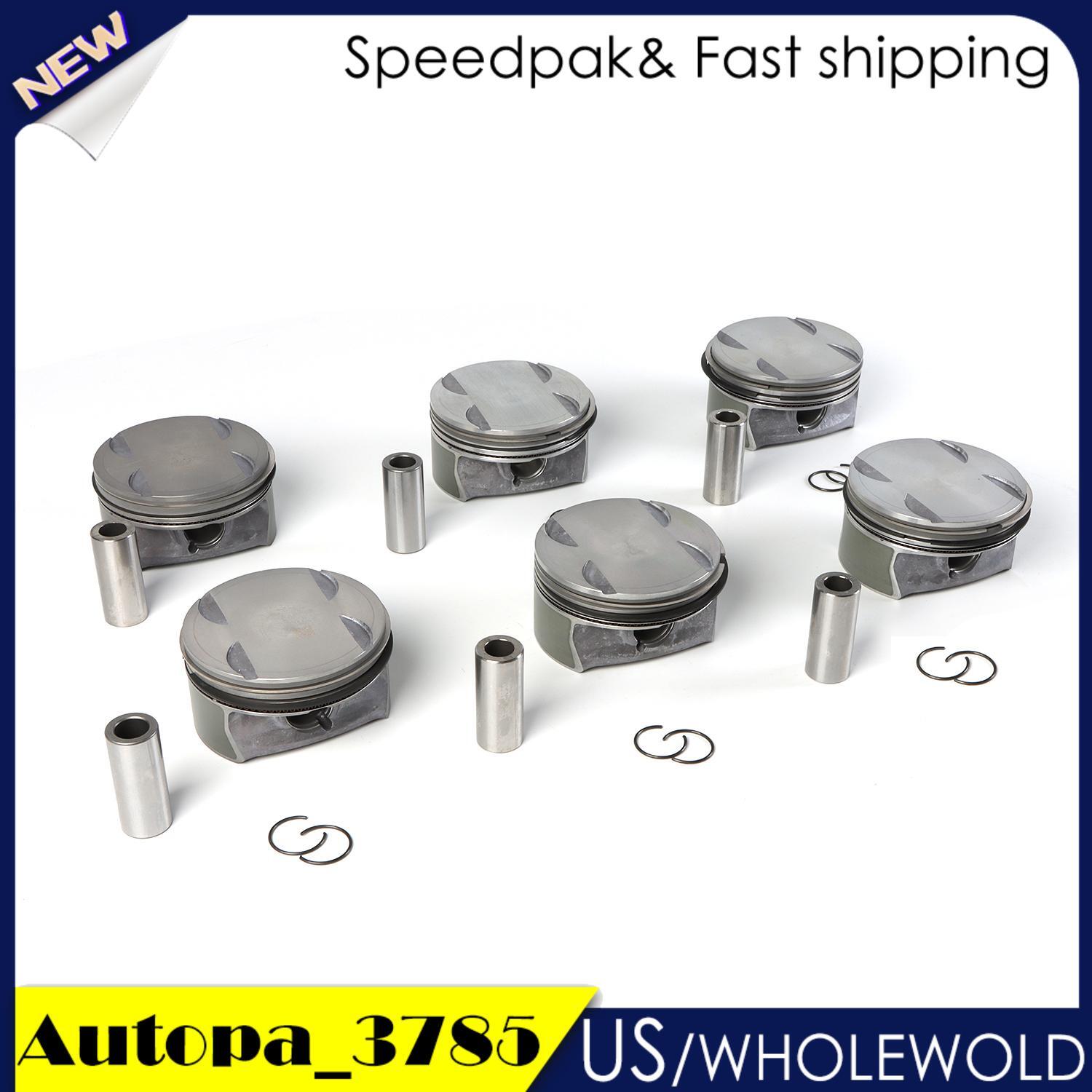 6pc M272 Engine Pistons Rings Set for Mercedes-Benz C350 E350 GLK350 CLK350 3.5L