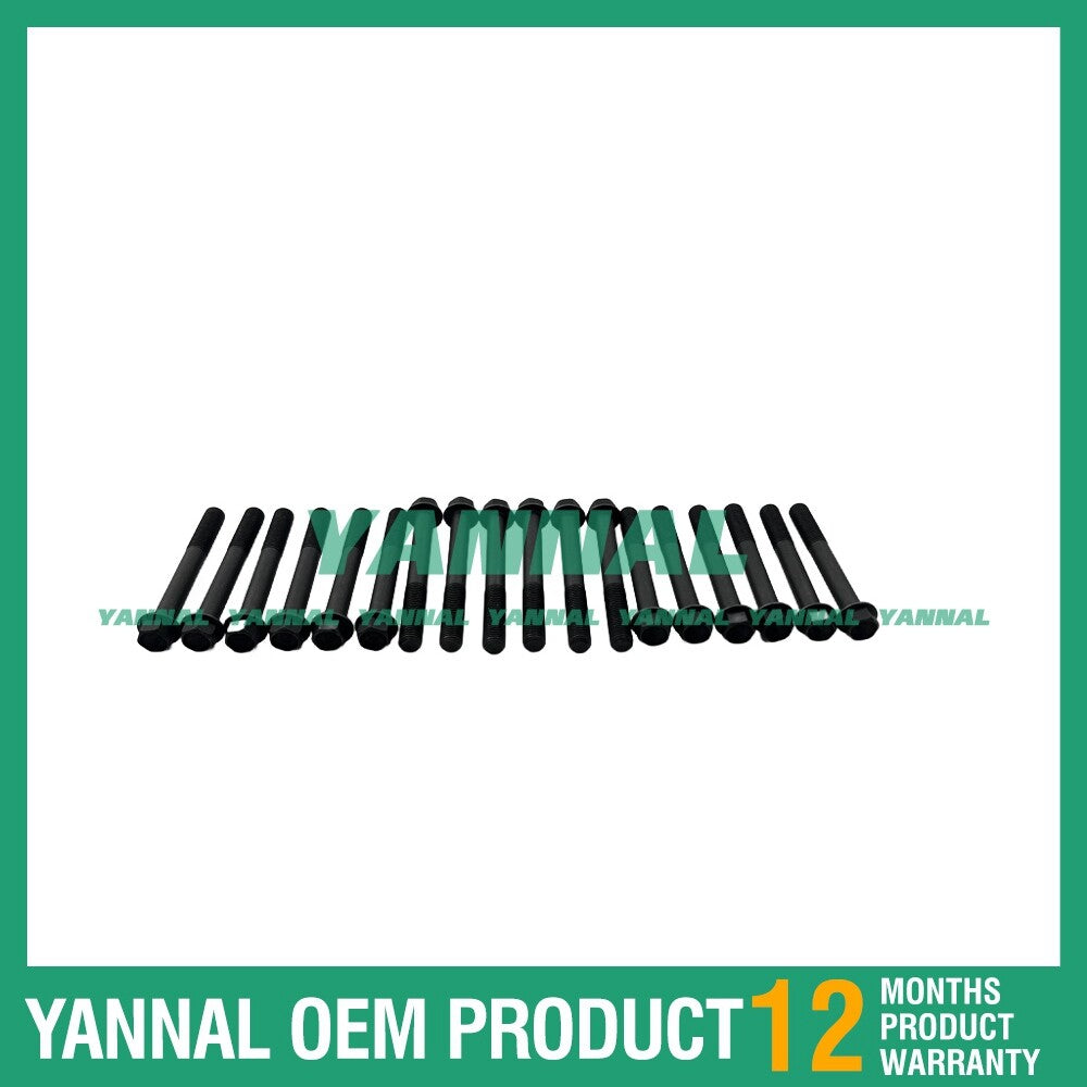18-piece new V3600 cylinder head bolt set for Kubota 30 D 7 E diesel forklifts