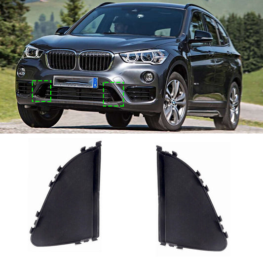 Pair For 2016-2019 for BMW X1 F48 F49 Left Right Bumper Center Grille Closed Cover