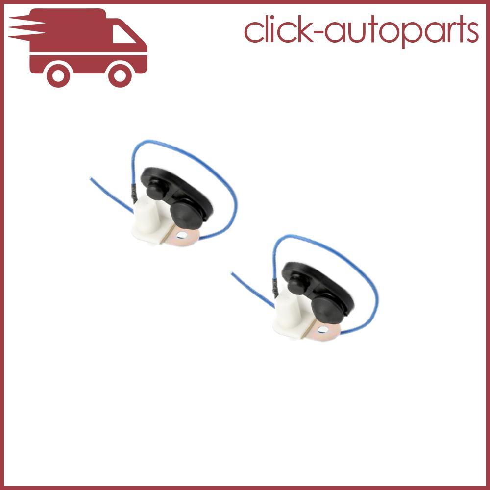 Set of 2 Black Universal Auto Interior Parts Car Door Light Lamp Switch Button