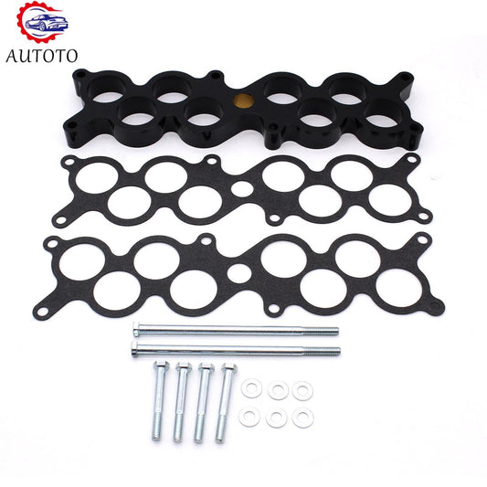1 Intake Manifold Spacer For 1987-1993 for Ford GT-40 for Mustang Explorer Cobra Black