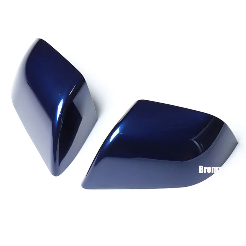 for Tesla Model 3 2017-2022 Pair Exterior Rearview Mirror Replacement Caps Blue