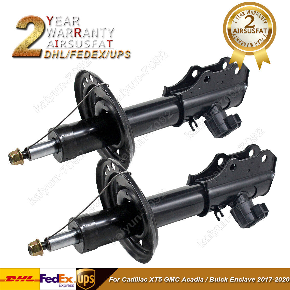 2x Front Shock Absorber Core w/ADS for Cadillac XT5 for GMC Acadia for Buick Enclave