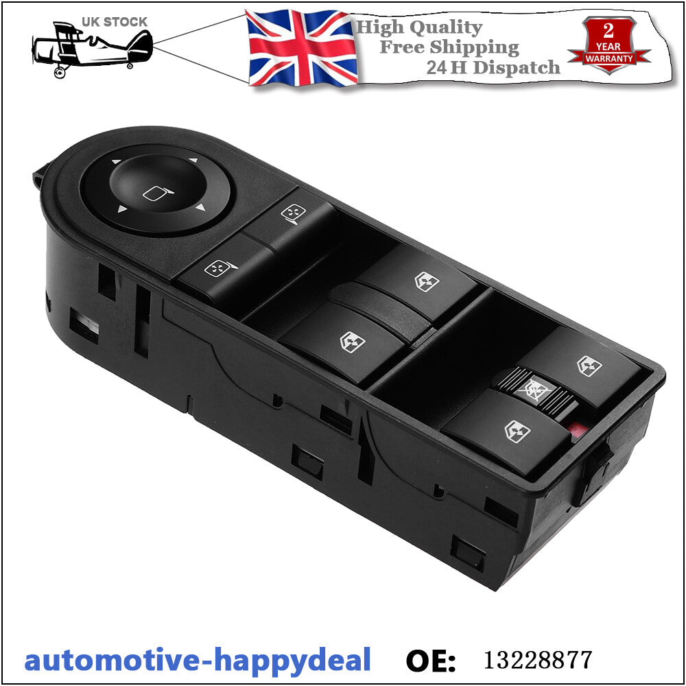 for Vauxhall Astra H Zafira 13228877 Electric Window Master Control Switch