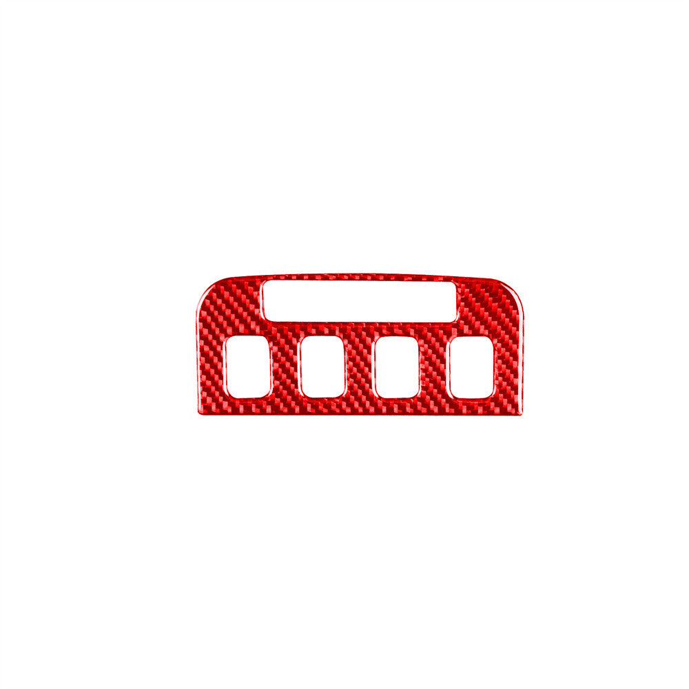 Red Carbon Fiber Interior for Seat Control Button Panel Cover For Luxus GS 2006-2011