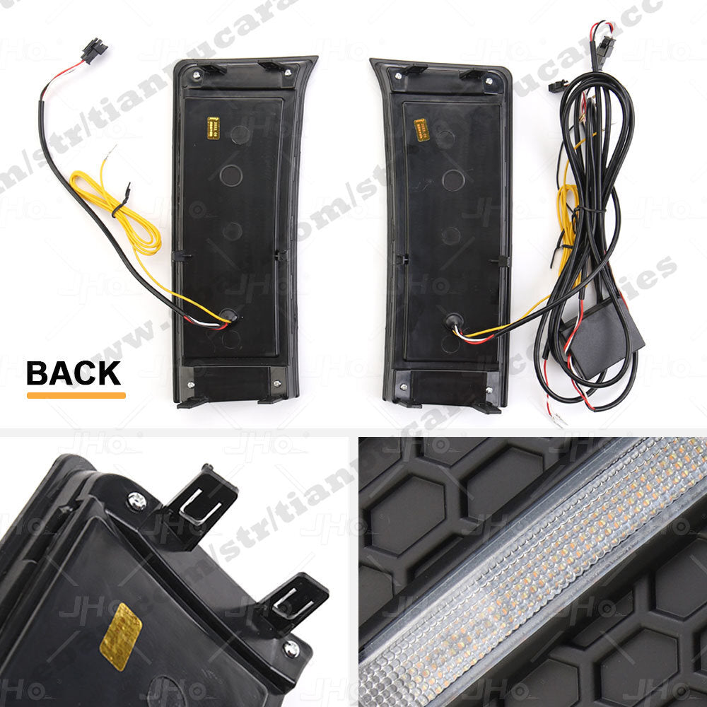LED DRL Turn Indicator Signal Daytime Running Fog Lights for Toyota Tundra 22-23