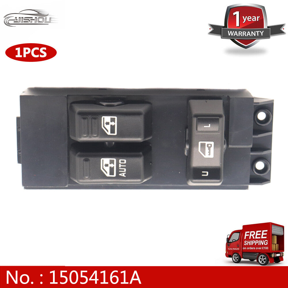 Suitable for 1999-02 for Chevrolet Silverado Master Power Window Switch, front left, black, model 15054161