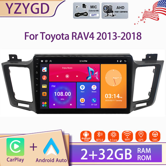 Carplay Car Radio 10 Android for Toyota RAV4 2013-2018 Stereo GPS Navi Screen