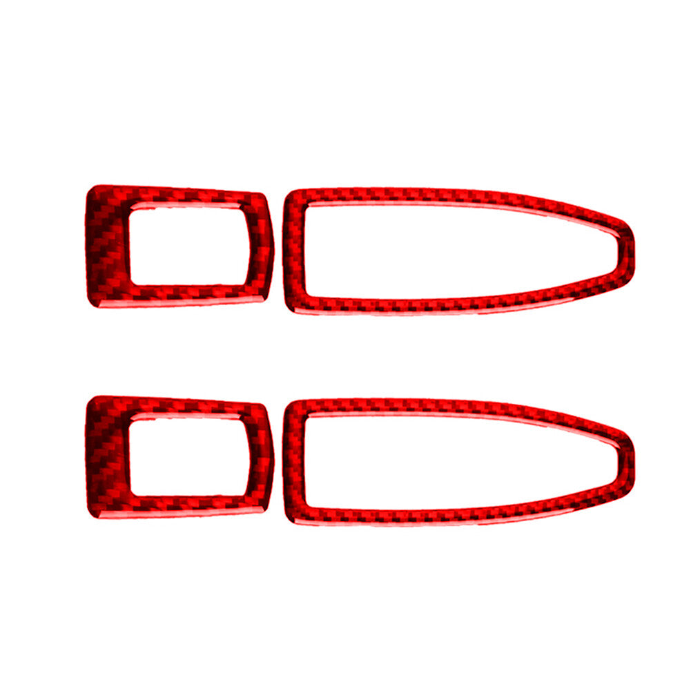 Red Carbon Fiber Window Switch Panel Trim Cover for BMW 3 Series F30 2013-2019