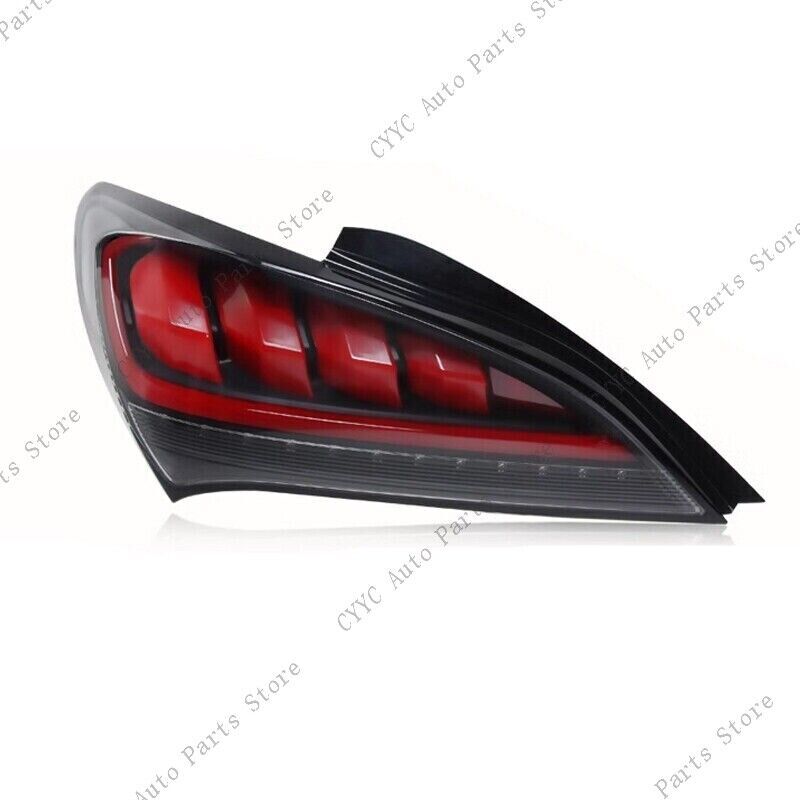 LHRH Shiny Black Sequential LED Tail Lights For 2010-2016 for Hyundai for Genesis Coupe