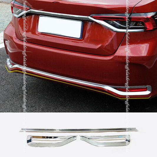 for Toyota for Corolla Sedan 2019-2023 Chrome Rear Bumper Cover Moulding Bottom Trim