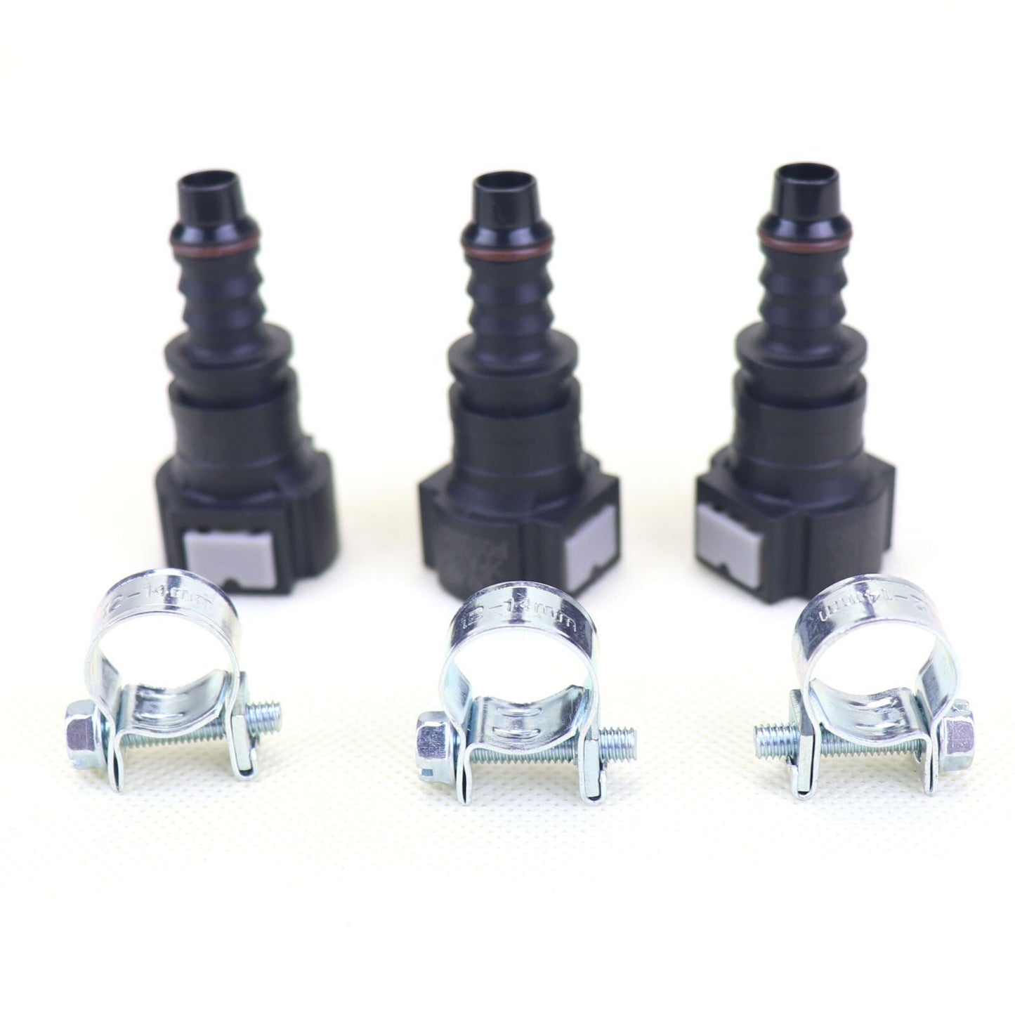 3-piece Nylon Fuel Line Quick Connector Release Hoses Disconnect Hoses 9.49 mm SAE 5/16
