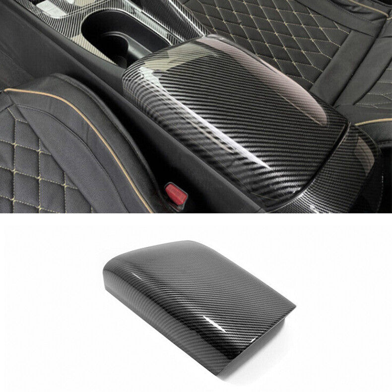 for Hyundai for Elantra 2021-2023 Carbon Fiber Center Console Armrest Box Panel Trim
