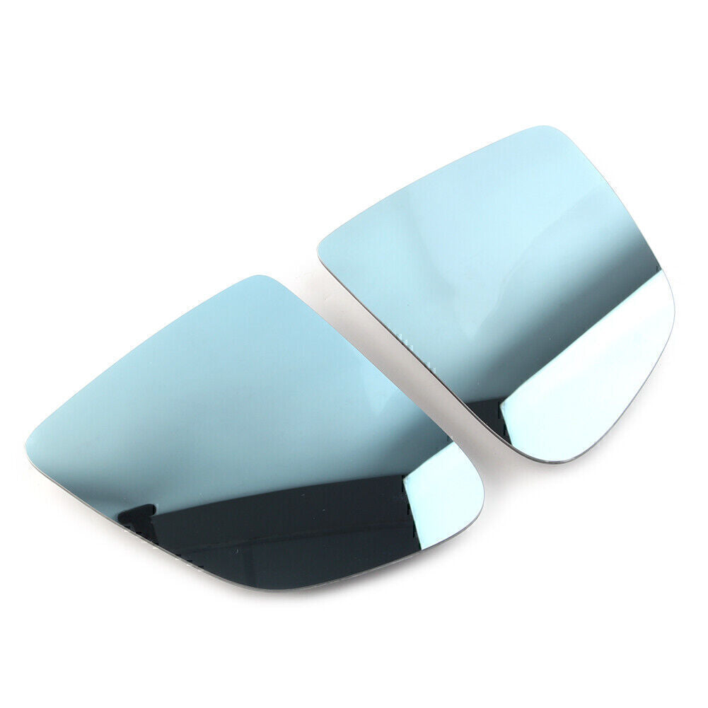 Blue lens heated and waterproof car rearview mirrors, left and right, suitable for Tesla models Y
