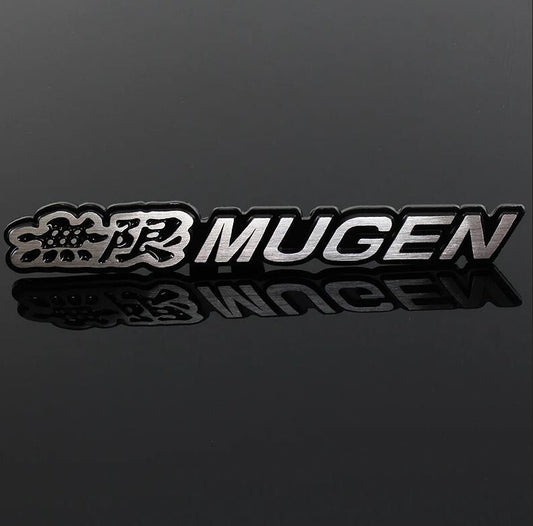 Mugen car rear sticker boot trunk badge black for Nissan