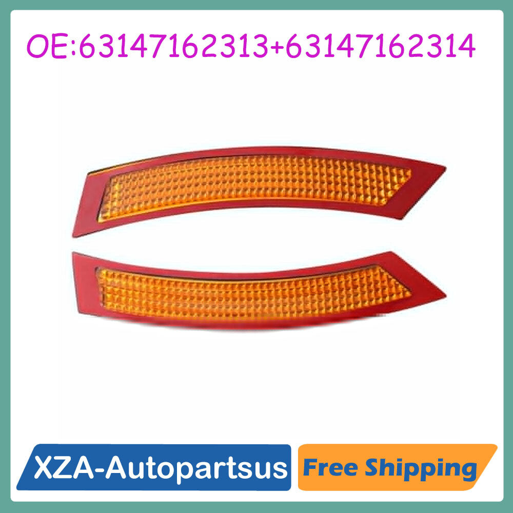 1Pair Front Bumper Side Marker Light Reflector for BMW 328i 335i 335is 2007-2013