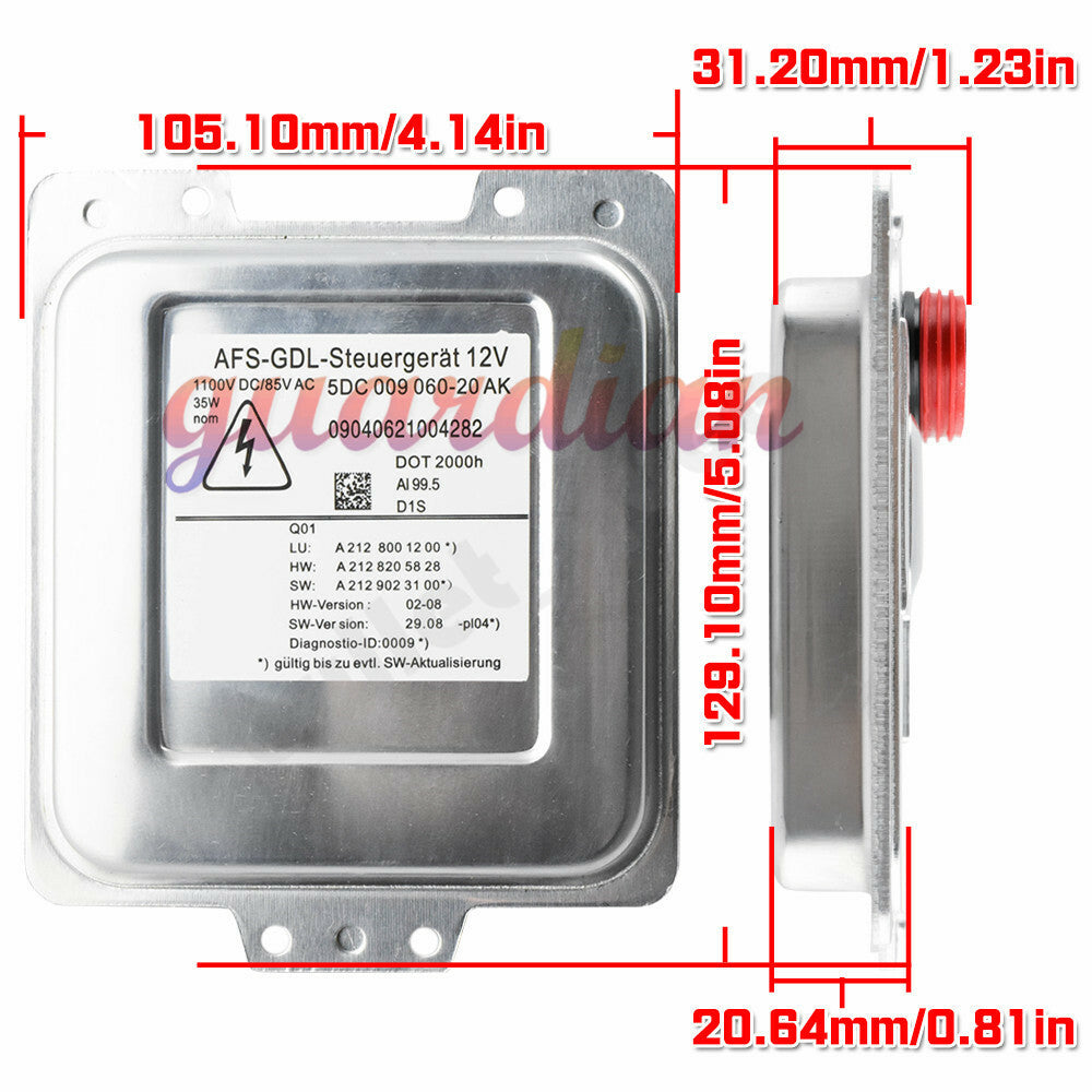 Xenon Headlight Ballast for Mercedes E Class W212 E350 E550 for Panamera 2129007804