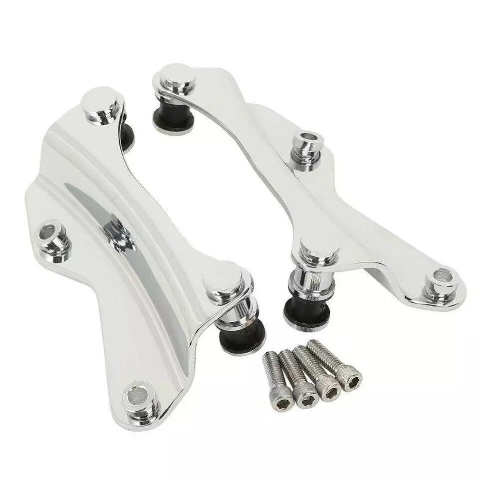Chrome 4 Point Docking Hardware for Harley Touring 2014-2023 Street Road Glide