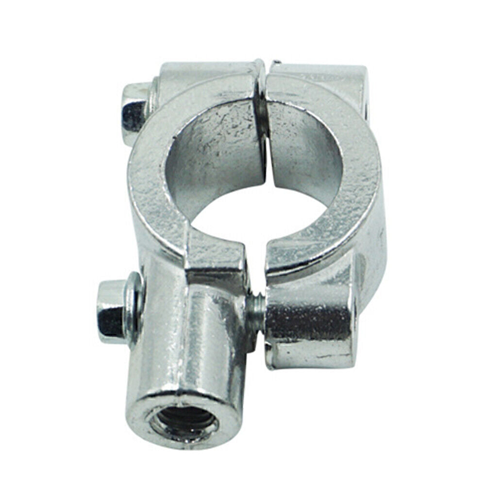 25mm M10 Rearview Handlebar Mirror Mount Holders Adapter Clamp Motor Silver