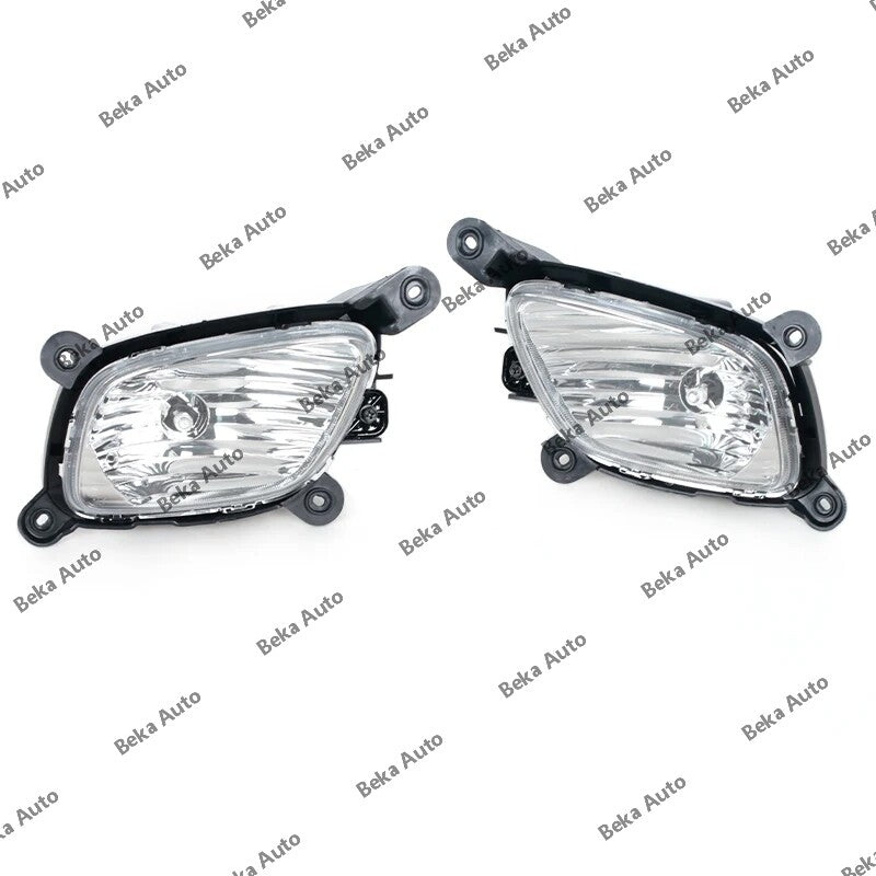 1 set of for Kia Picanto 2015-2017 front bumper fog lights + fog light frames