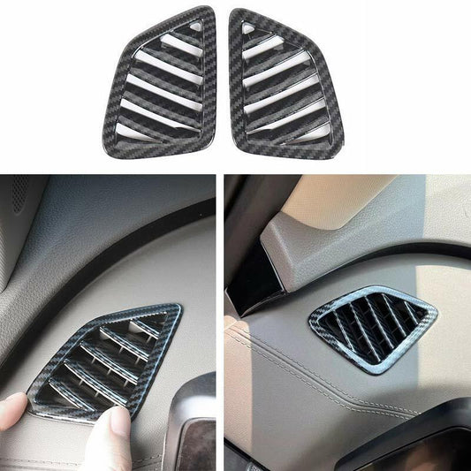for Kia Carnival 2022-2023 Carbon Fiber Dashboard Upper Air Outlet Vent Trim 2x
