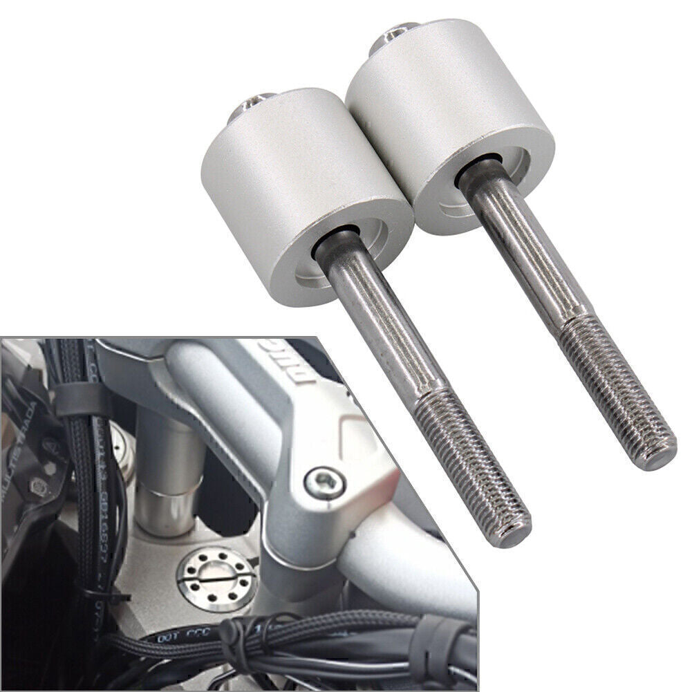 Silver Handlebar Riser Bars Clamp for Ducati Mulitstrada 1200/S/Enduro
