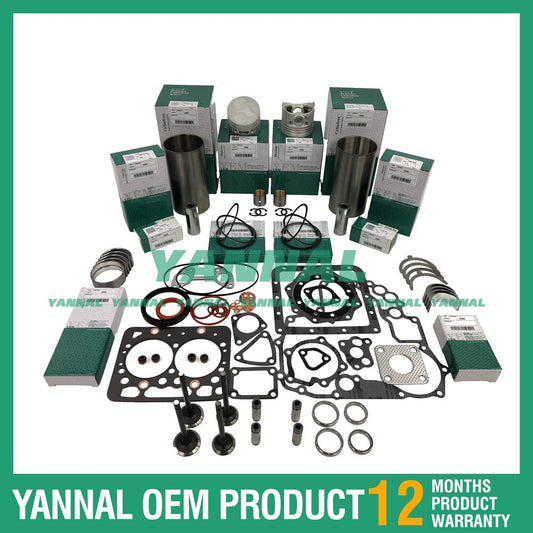 Z482 Engine Overhaul and Reconstruction Kit STD with Liner for Kubota T1600H Tractors