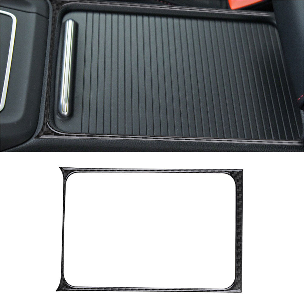 Center Water Cup Holder Frame Carbon Fiber Trims for VW for Golf 8 MK8 GTI 2020-21