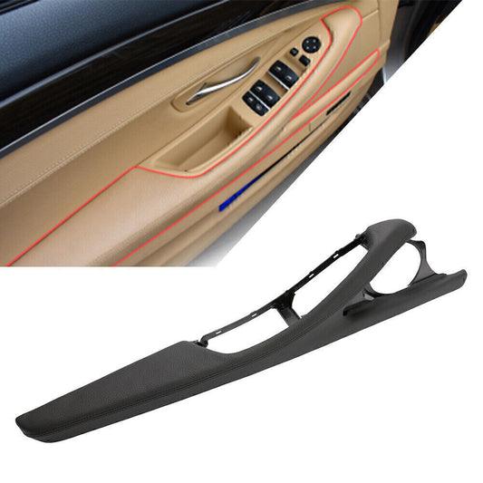 Interior Door Panel Handle Pull Cover Trim Fit for BMW 5 Series F10 F11 F18 Black