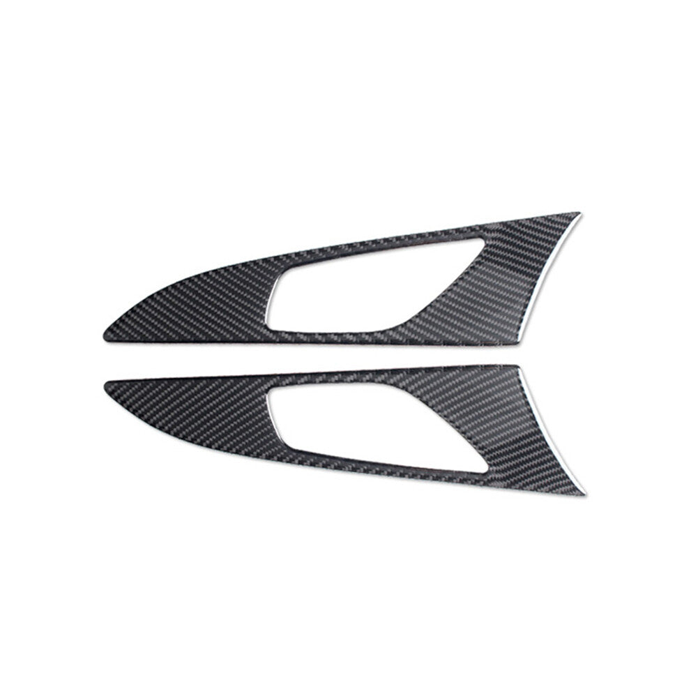 2X Carbon Fiber Door Handle Panel Cover Trim for Mazda 3 Axela 2014 2017-2018