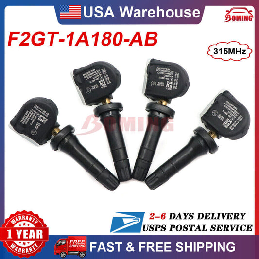 4x NEW F2GZ-1A189-A TPMS Tire Pressure Sensors For 15-20 for Ford F-150 Edge for Mustang