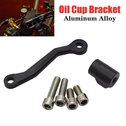 Motorcycle brake clutch master cylinder fluid reservoir oil cup bracket decoration