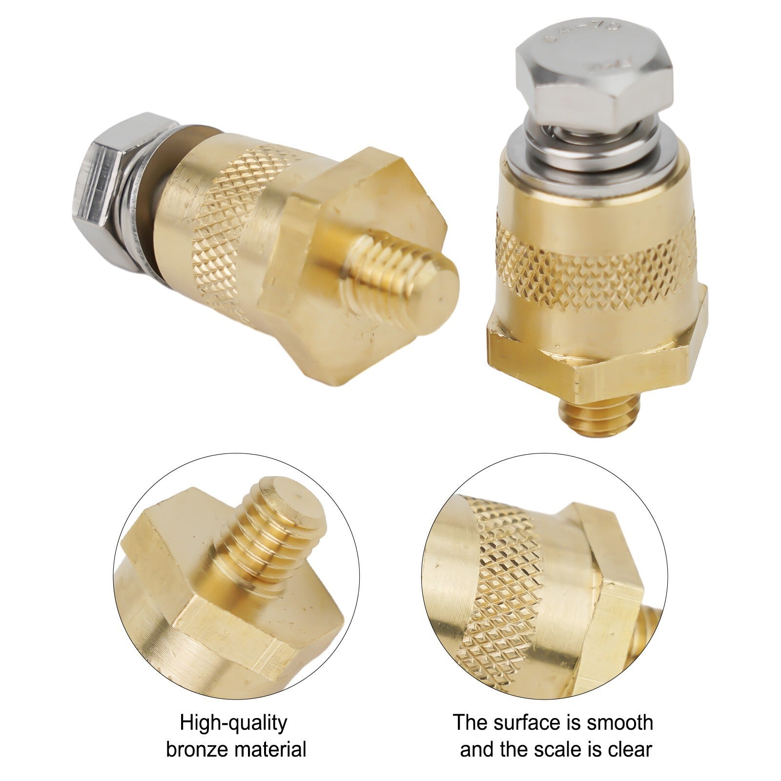 2M8 battery pole adapter car battery connection terminals with stainless steel screws