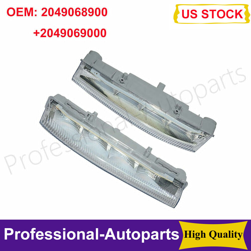 1Pair L+R Daytime Running Light Fog Lamp for Mercedes Benz W204 S204 C350 W212
