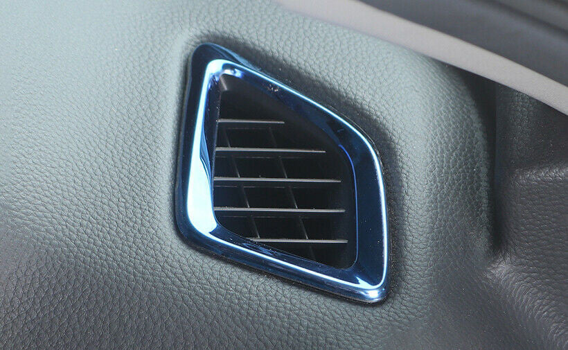 2Pcs for Honda Accord 2018-2022 Blue Titanium Dashboard LR Air Outlet Vent Trim